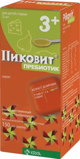 ПИКОВИТ ПРЕБИОТИК СИРОП  150 МЛ №1