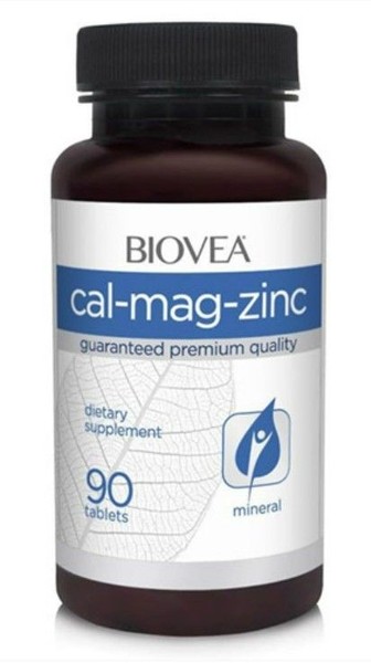 BIOVEA КАЛЬ-МАГ-ЦИНК С ВИТАМИНОМ D ТАБЛЕТКИ  2550 МГ №90