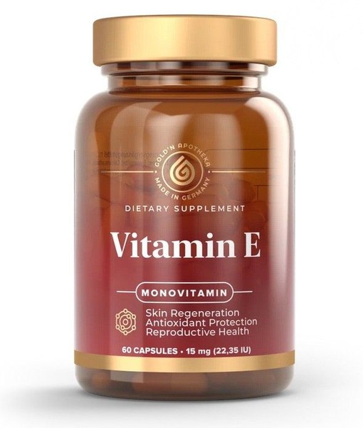 GOLDN APOTHEKA VITAMIN E/ВИТАМИН Е КАПСУЛЫ 0,38 Г №60