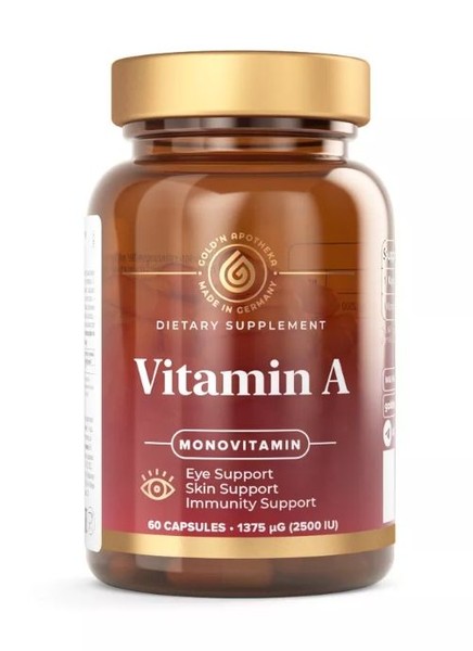 GOLDN APOTHEKA VITAMIN A/ВИТАМИН А КАПСУЛЫ 0,37 Г №60