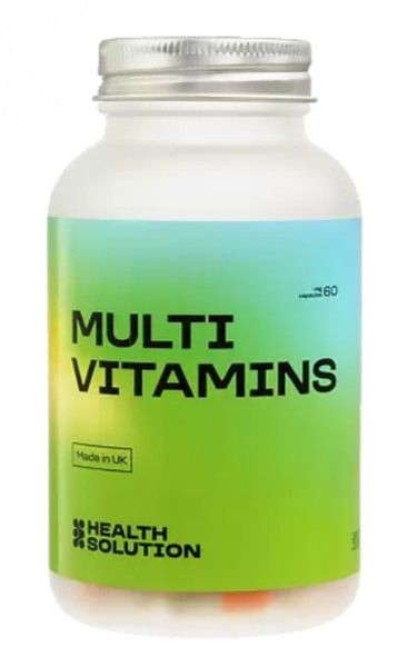 HEALTH SOLUTION MULTIVITAMINS (ВИТАМИННЫЙ КОМПЛЕКС ДЛЯ МУЖЧИН И ЖЕНЩИН, ДЛЯ ИММУНИТЕТА) КАПСУЛЫ  600 МГ №60