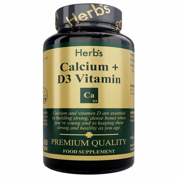 HERBS КАЛЬЦИЙ+ВИТАМИН D3 ТАБЛЕТКИ  1,65 Г №60