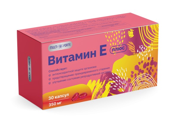 MULTIFORTE ВИТАМИН Е ПЛЮС КАПСУЛЫ  350 МГ №30