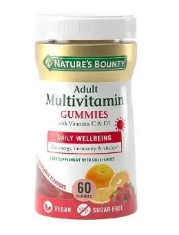 NATURES BOUNTY МУЛЬТИВИТАМИНЫ Д/ВЗРОСЛЫХ GUMMIES ПАСТИЛКИ ЖЕВАТЕЛЬНЫЕ  2 Г №60