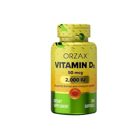 ORZAX ВИТАМИН D3 КАПСУЛЫ 2000 МЕ   №360