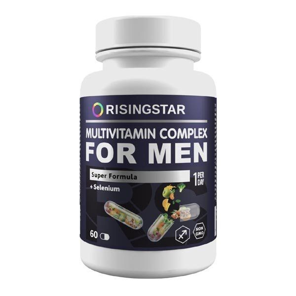 RISINGSTAR ПОЛИВИТАМИННЫЙ МИНЕРАЛЬНЫЙ КОМПЛЕКС ДЛЯ МУЖЧИН ТАБЛЕТКИ  1 Г №60