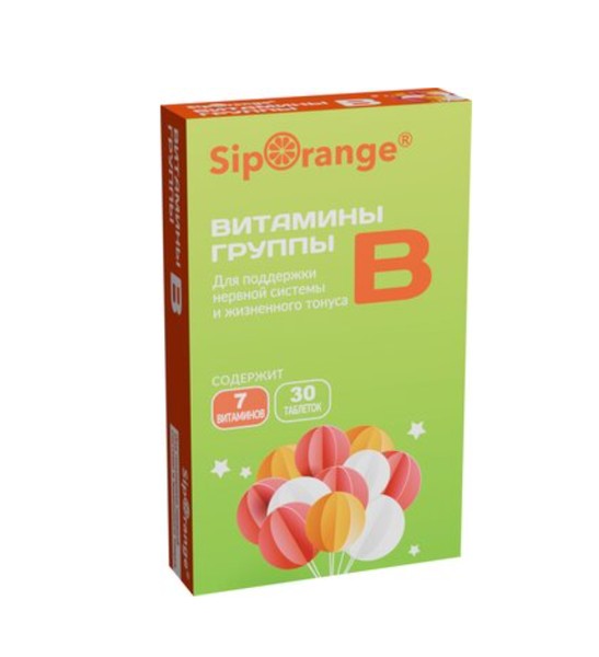 SIPORANGE ВИТАМИНЫ ГРУППЫ В ТАБЛЕТКИ  440 МГ №30