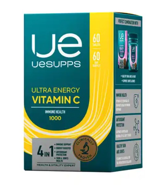 UESUPPS/УЕСАППС ULTRA ENERGY ВИТАМИН С ТАБЛЕТКИ    №60