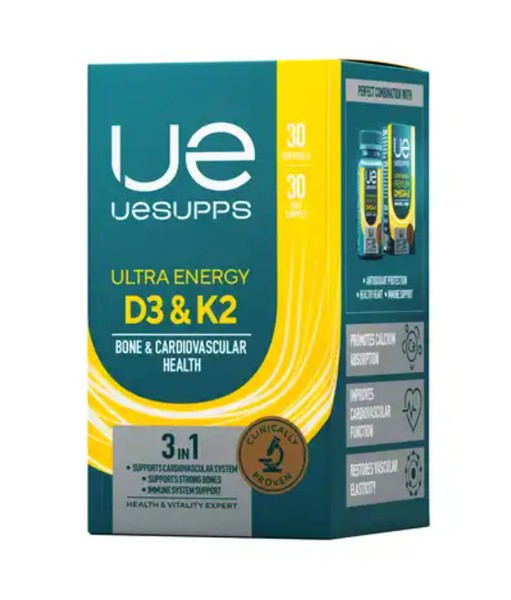 UESUPPS/УЕСАППС ULTRA ENERGY ВИТАМИН D3 И К2 КАПСУЛЫ    №30