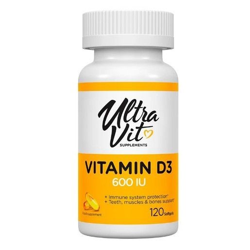 ULTRAVIT SUPPLEMENTS ВИТАМИН D3 КАПСУЛЫ    №120
