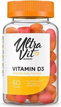 ULTRAVIT SUPPLEMENTS GUMMIES ВИТАМИН D3 ПАСТИЛКИ ЖЕВАТЕЛЬНЫЕ    №60