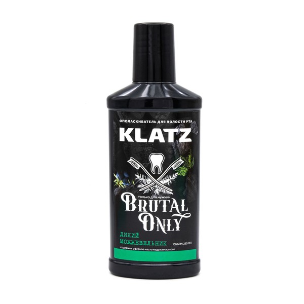 KLATZ BRUTAL ONLY ОПОЛАСКИВАТЕЛЬ Д/ПОЛОСТИ РТА ДИКИЙ МОЖЖЕВЕЛЬНИК ОПОЛАСКИВАТЕЛЬ ДЛЯ ПОЛОСТИ РТА 250 МЛ №1
