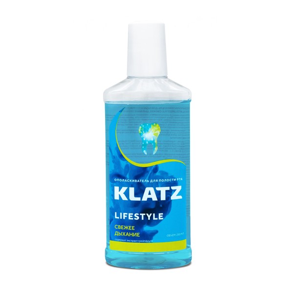 KLATZ LIFESTYLE ОПОЛАСКИВАТЕЛЬ Д/ПОЛОСТИ РТА СВЕЖЕЕ ДЫХАНИЕ ОПОЛАСКИВАТЕЛЬ ДЛЯ ПОЛОСТИ РТА 250 МЛ №1