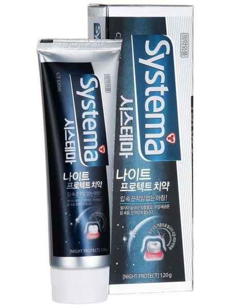 LION SYSTEMA NIGHT PROTECT З/ПАСТА НОЧНАЯ ЗУБНАЯ ПАСТА АНТИБАКТЕРИАЛЬНАЯ 120 Г №1