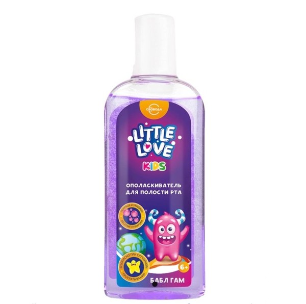 LITTLE LOVE KIDS ОПОЛАСКИВАТЕЛЬ Д/ПОЛОСТИ РТА ДЕТСКИЙ БАБЛ ГАМ 6+ ОПОЛАСКИВАТЕЛЬ ДЛЯ ПОЛОСТИ РТА 300 МЛ №1