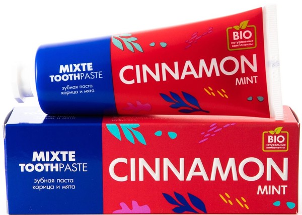 MIXTE ЗУБНАЯ ПАСТА КОРИЦА И МЯТА ЗУБНАЯ ПАСТА КОМПЛЕКСНАЯ 100 Г №1
