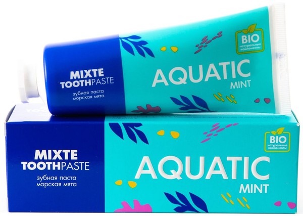 MIXTE ЗУБН ПАСТА МОРСКАЯ МЯТА ЗУБНАЯ ПАСТА КОМПЛЕКСНАЯ 100 Г №1