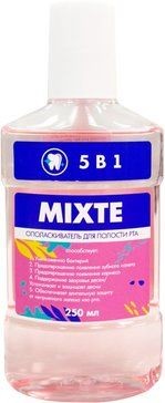 MIXTE ОПОЛАСКИВАТЕЛЬ ДЛЯ ПОЛОСТИ РТА 5 В 1 ОПОЛАСКИВАТЕЛЬ ДЛЯ ПОЛОСТИ РТА 250 МЛ №1