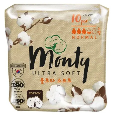 MONTY ULTRA SOFT NORMAL PLUS ПРОКЛАДКИ ЖЕН ГИГИЕНИЧ ПРОКЛАДКИ ЖЕНСКИЕ ГИГИЕНИЧЕСКИЕ NORMAL PLUS   №10