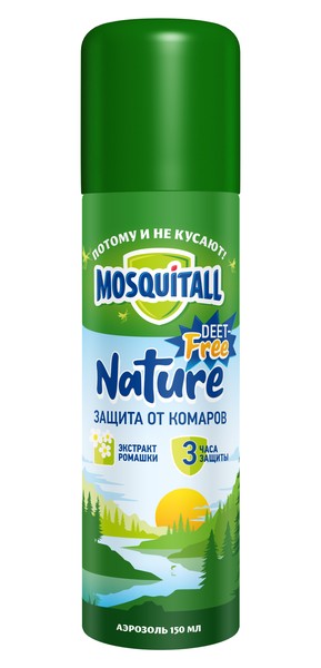 MOSQUITALL НАТУРАЛЬНАЯ ЗАЩИТА АЭРОЗОЛЬ ОТ КОМАРОВ АЭРОЗОЛЬ [РЕПЕЛЛЕНТНЫЙ]  150 МЛ №1