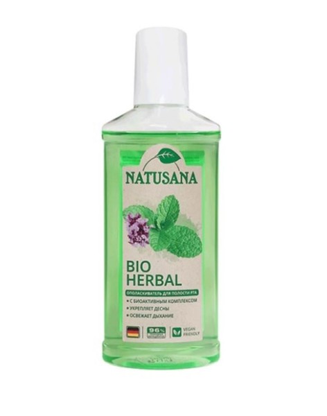 NATUSANA BIO HERBAL ОПОЛАСКИВАТЕЛЬ ДЛЯ ПОЛОСТИ РТА ОПОЛАСКИВАТЕЛЬ ДЛЯ ПОЛОСТИ РТА 250 МЛ №1
