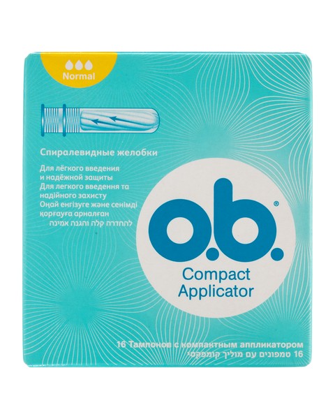 O.B. COMPACT NORMAL ТАМПОНЫ ТАМПОНЫ NORMAL №16