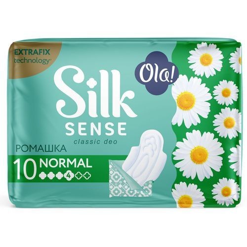 OLA SILK SENSE CLASSIC DEO ПРОКЛАДКИ NORMAL РОМАШКА ПРОКЛАДКИ ЖЕНСКИЕ ГИГИЕНИЧЕСКИЕ №10