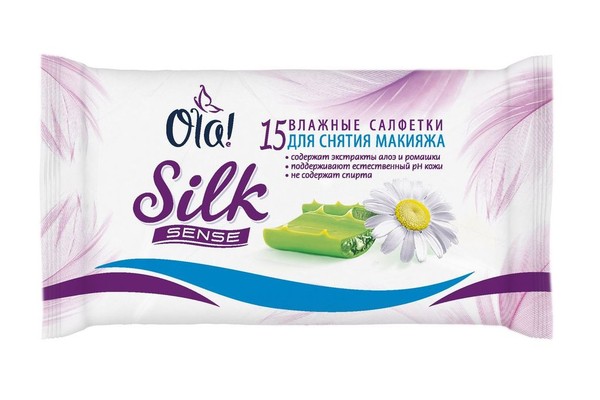 OLA САЛФЕТКИ Д/СНЯТИЯ МАКИЯЖА САЛФЕТКИ ВЛАЖНЫЕ КОСМЕТИЧЕСКИЕ   №15