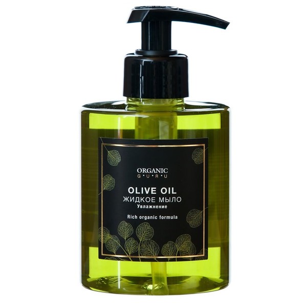 ORGANIC GURU МЫЛО ЖИДКОЕ МАСЛО ОЛИВЫ КОСМЕТИЧЕСКОЕ МЫЛО 300 МЛ №1