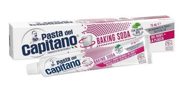 PASTA DEL CAPITANO STANDARD З/ПАСТА BAKING SODA ОТБЕЛИВАНИЕ ЗУБНАЯ ПАСТА ОТБЕЛИВАЮЩАЯ 75 МЛ №1