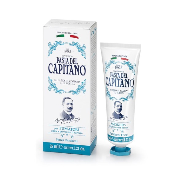 PASTA DEL CAPITANO PREMIUM З/ПАСТА Д/КУРИЛЬЩИКОВ ЗУБНАЯ ПАСТА ОТ ОКРАШИВАНИЯ 75 МЛ №1