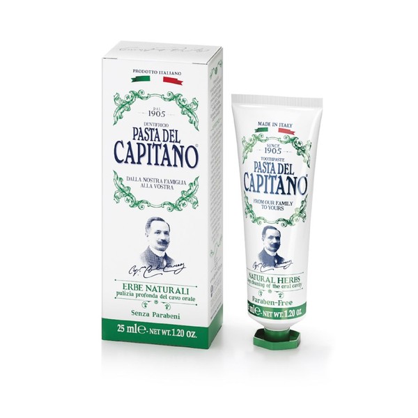 PASTA DEL CAPITANO PREMIUM ЗУБН ПАСТА НАТУРАЛЬНЫЕ ТРАВЫ ЗУБНАЯ ПАСТА КОМПЛЕКСНАЯ 75 МЛ №1