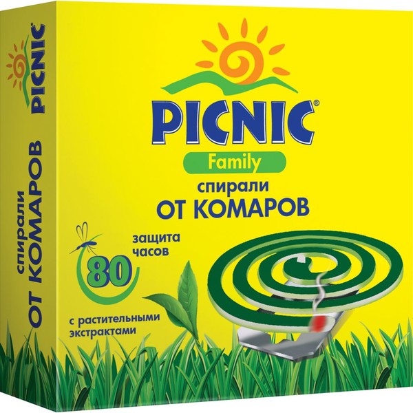PICNIC FAMILY СПИРАЛИ ОТ КОМАРОВ СПИРАЛИ ПРОТИВ КОМАРОВ   №10