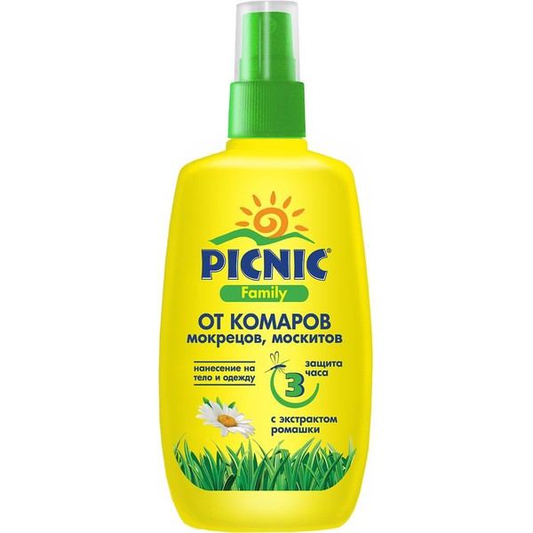 PICNIC FAMILY СПРЕЙ ОТ КОМАРОВ СПРЕЙ 120 МЛ №1