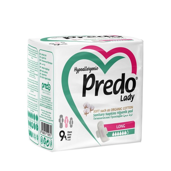 PREDO LADY ПРОКЛАДКИ ГИГИЕНИЧЕСКИЕ LONG ПРОКЛАДКИ ЖЕНСКИЕ ГИГИЕНИЧЕСКИЕ    №9