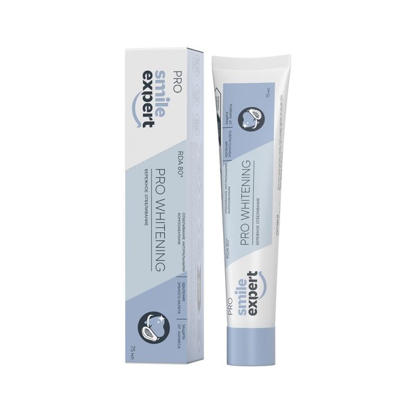 SMILE EXPERT PRO ЗУБН ПАСТА PRO WHITENING БЕРЕЖНОЕ ОТБЕЛИВАНИЕ ЗУБНАЯ ПАСТА ОТБЕЛИВАЮЩАЯ 75 МЛ №1