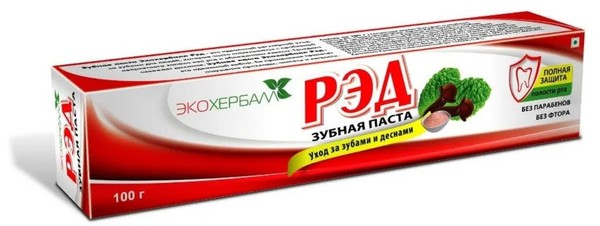 ЭКОХЕРБАЛЛ ЗУБН ПАСТА РЭД ЗУБНАЯ ПАСТА КОМПЛЕКСНАЯ 100 Г №1