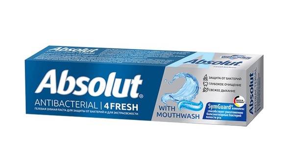 АБСОЛЮТ/ABSOLUT ЗУБН ПАСТА 4FRESH АНТИБАКТЕРИАЛЬНАЯ ЗУБНАЯ ПАСТА АНТИБАКТЕРИАЛЬНАЯ 110 Г №1