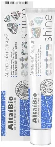 ALTAIBIO ЗУБНАЯ ПАСТА ДЛЯ УКРЕПЛЕНИЯ ЭМАЛИ И ЗУБОВ АКТИВНЫЙ КАЛЬЦИЙ ЗУБНАЯ ПАСТА КОМПЛЕКСНАЯ 75 МЛ №1
