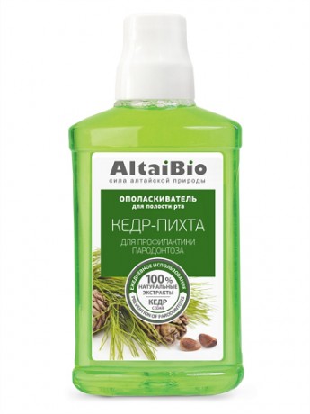 ALTAIBIO ОПОЛАСКИВАТЕЛЬ Д/РТА ПРОФИЛАКТИКА ПАРОДОНТОЗА КЕДР-ПИХТА ОПОЛАСКИВАТЕЛЬ ДЛЯ ПОЛОСТИ РТА 400 МЛ №1
