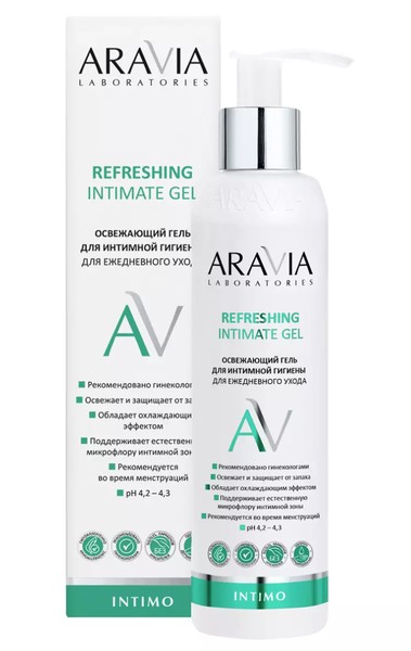 ARAVIA LABORATORIES ГЕЛЬ Д/ИНТИМНОЙ ГИГИЕНЫ Д/ЕЖЕДНЕВ УХОДА ОСВЕЖАЮЩ КОСМЕТИЧЕСКИЙ ГЕЛЬ 200 МЛ №1