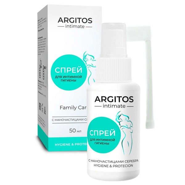 ARGITOS/АРГИТОС СПРЕЙ Д/ИНТИМНОЙ ГИГИЕНЫ С НАНОЧАСТИЦАМИ СЕРЕБРА КОСМЕТИЧЕСКИЙ СПРЕЙ  50 МЛ №1
