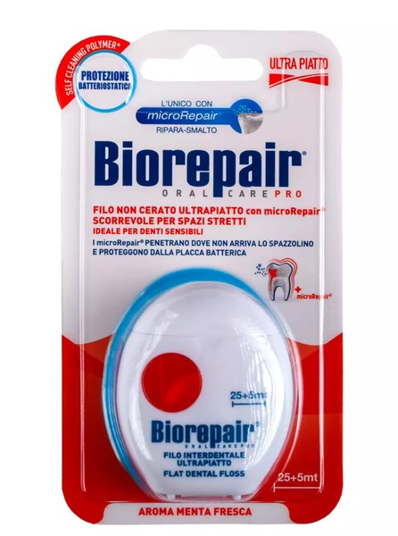 BIOREPAIR ЗУБН НИТЬ НЕВОЩЕНАЯ УЛЬТРА ПЛОСКАЯ ЗУБНАЯ НИТЬ 30 М №1