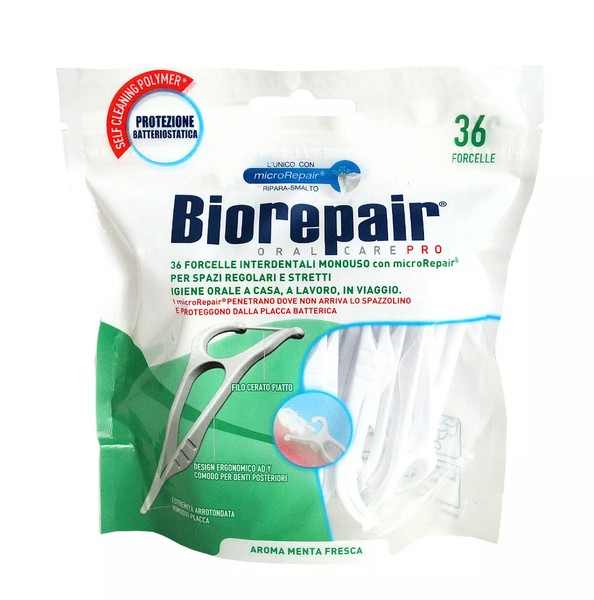 BIOREPAIR ЗУБН НИТЬ С ДЕРЖАТЕЛЕМ ЗУБНАЯ НИТЬ   №36