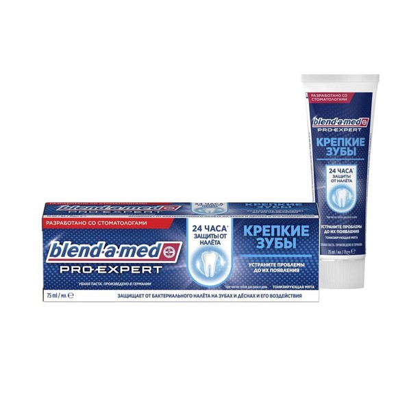 BLEND-A-MED PRO-EXPERT З/ПАСТА КРЕПКИЕ ЗУБЫ ТОНИЗИРУЮЩАЯ МЯТА ЗУБНАЯ ПАСТА РЕМИНЕРАЛИЗУЮЩАЯ 75 МЛ №1
