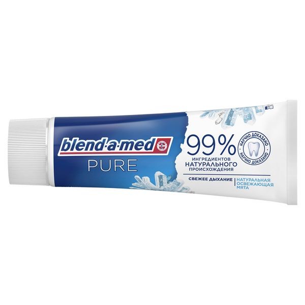 BLEND-A-MED PURE З/ПАСТА СВЕЖЕЕ ДЫХАНИЕ НАТУР МЯТА ЗУБНАЯ ПАСТА ОСВЕЖАЮЩАЯ 75 МЛ №1