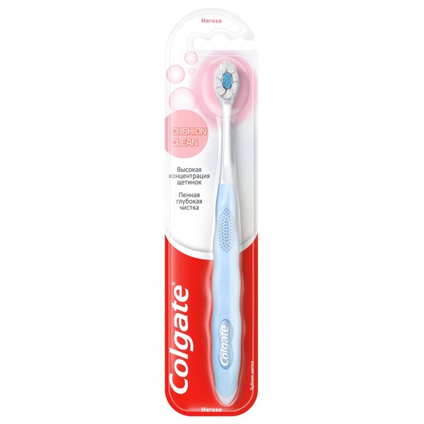 COLGATE ЗУБН ЩЕТКА CUSHION CLEAN МЯГКАЯ ЗУБНАЯ ЩЕТКА   №1