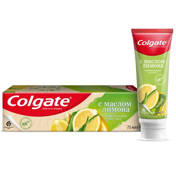 COLGATE ЗУБН ПАСТА ОСВЕЖАЮЩАЯ ЧИСТОТА С МАСЛОМ ЛИМОНА ЗУБНАЯ ПАСТА ОСВЕЖАЮЩАЯ 75 МЛ №1