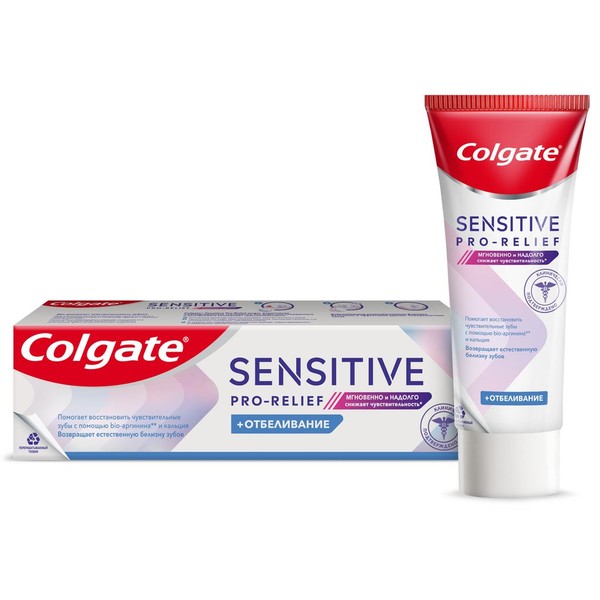 COLGATE ЗУБН ПАСТА SENSITIVE PRO-RELIEF ОТБЕЛИВ ЗУБНАЯ ПАСТА ОТБЕЛИВАЮЩАЯ 75 МЛ №1