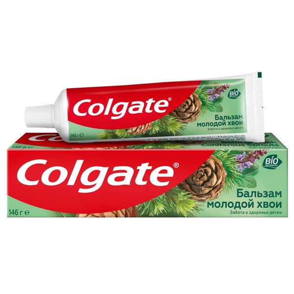 COLGATE ЗУБН ПАСТА БАЛЬЗАМ МОЛОДОЙ ХВОИ ЗУБНАЯ ПАСТА ДЛЯ ЗАЩИТЫ ДЕСЕН 100 МЛ №1